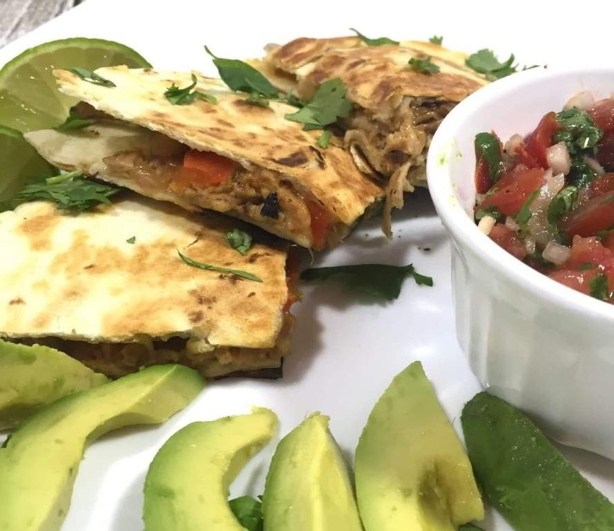 Mexican Pork Loin Quesadillas with Pico de Gallo