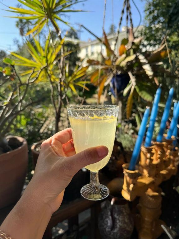 Mezcal French 75 with Sparkling Wine