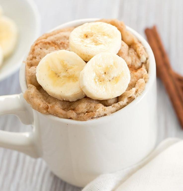 Microwave Banana Bread Mug Cake