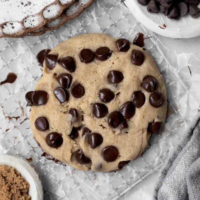 Microwave Chocolate Chip Cookie