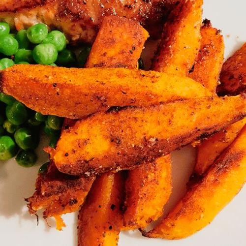 Microwave Sweet Potato Fries with Paprika