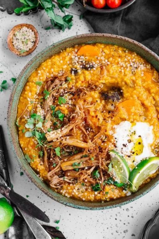 Millet and Lentil Soup with Turmeric