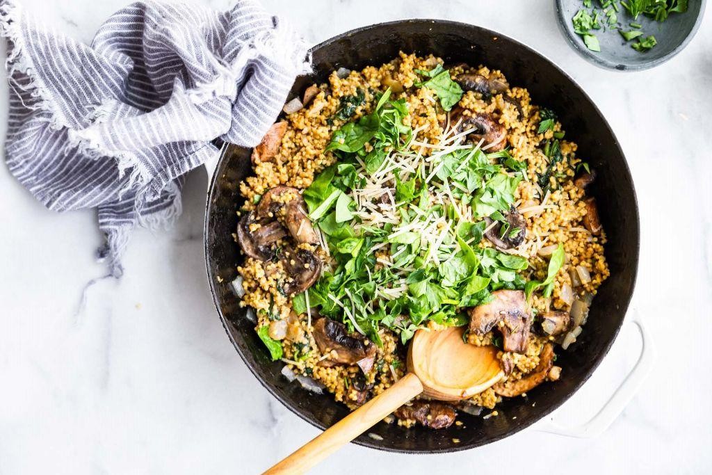 Millet and Mushroom Risotto