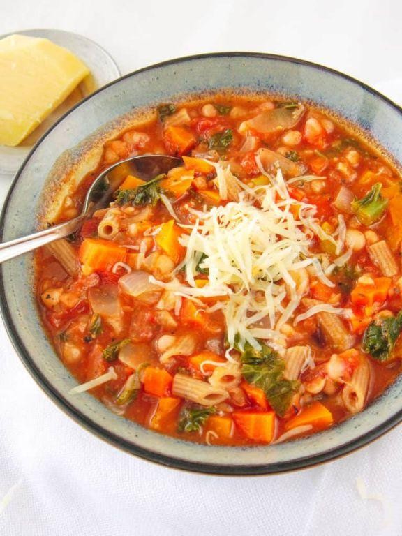 Minestrone with Whole Wheat Pasta