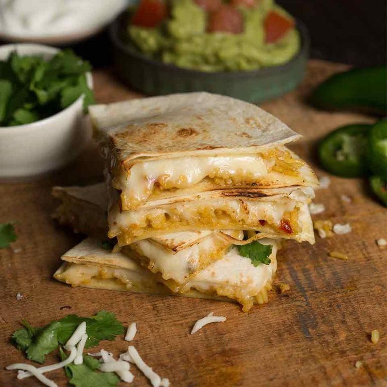 Mini Rice and Cheese Quesadillas