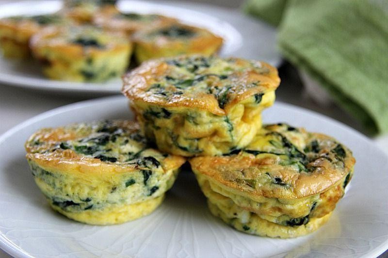 Mini Spinach and Feta Quiches
