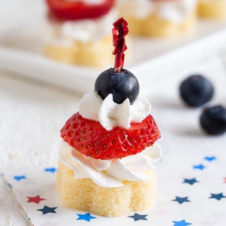 Mini Strawberry Shortcake Bites