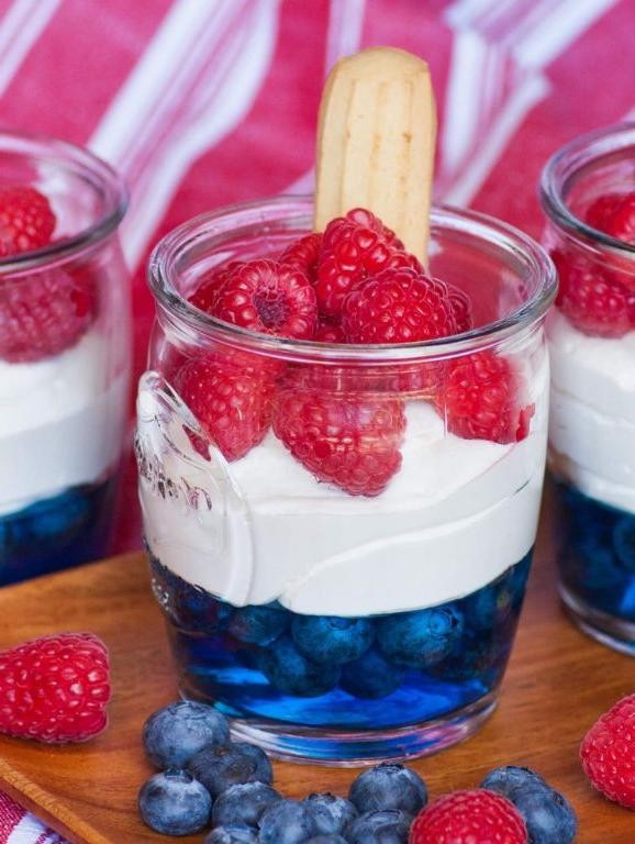 Mixed Berry Jello Parfait