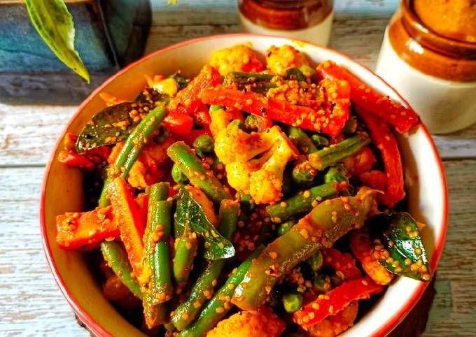 Mixed Vegetable Achaar with Fenugreek