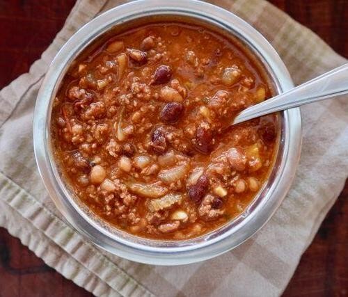 Moose Chili with Beans and Spices
