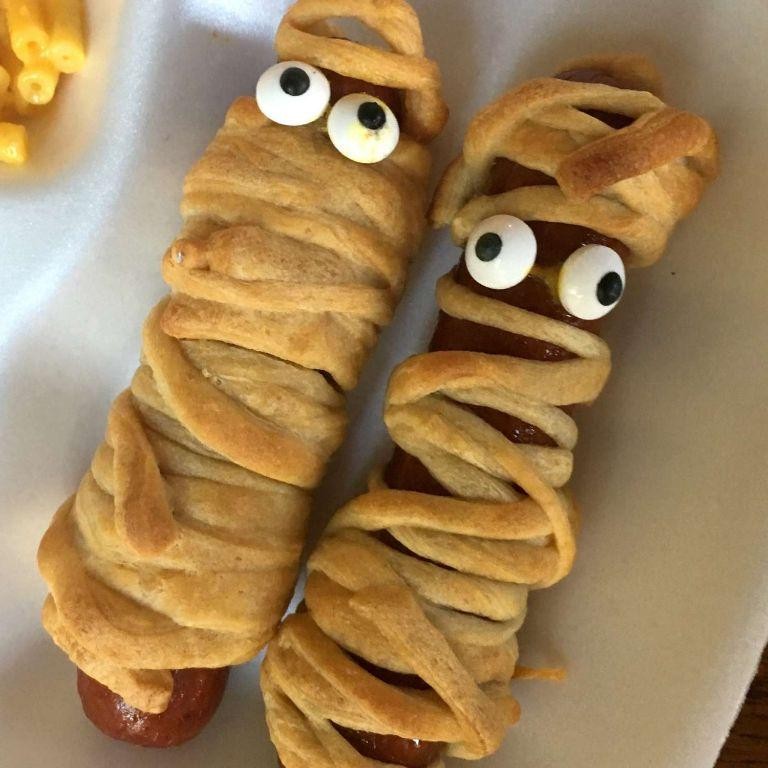 Mummy Wrapped Hot Dogs