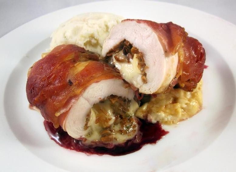 Mushroom and Brie Stuffed Chicken