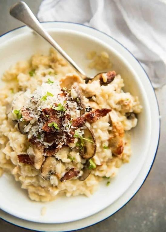 Mushroom and Chicken Risotto