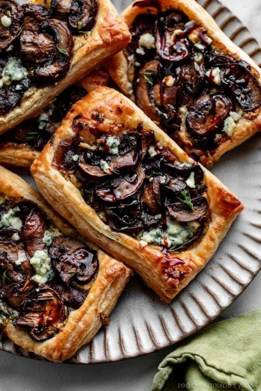Mushroom and Gruyère Puff Pastry Tartlets