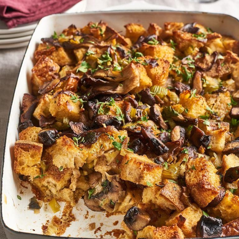 Mushroom and Thyme Stovetop Stuffing