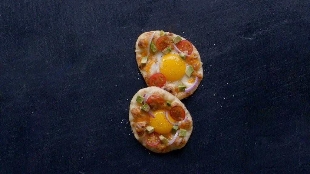 Naan Bread Egg in a Hole