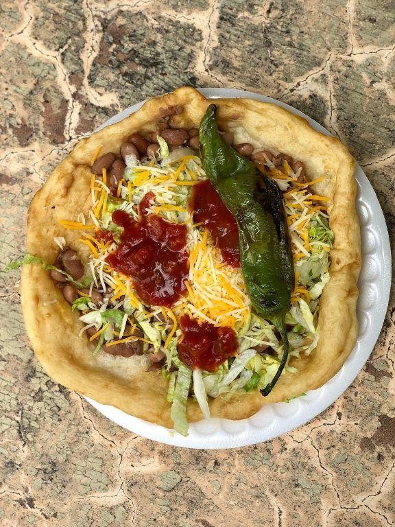 Navajo Tacos with Green Chile