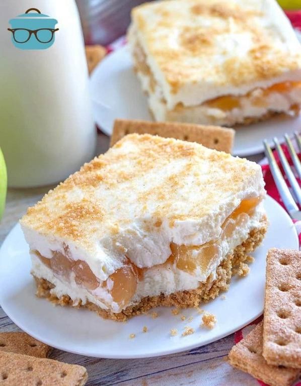 No-Bake Apple Cinnamon Graham Cracker Pie