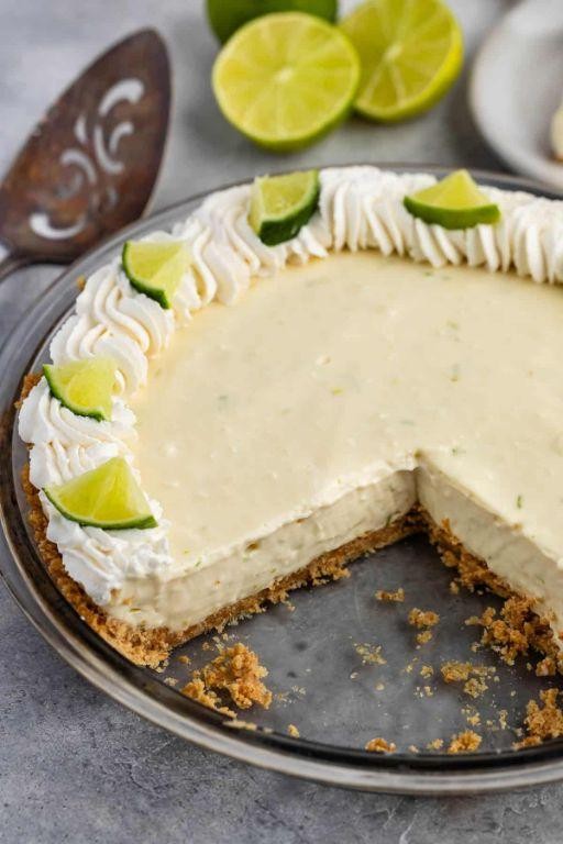 No-Bake Key Lime Graham Cracker Pie