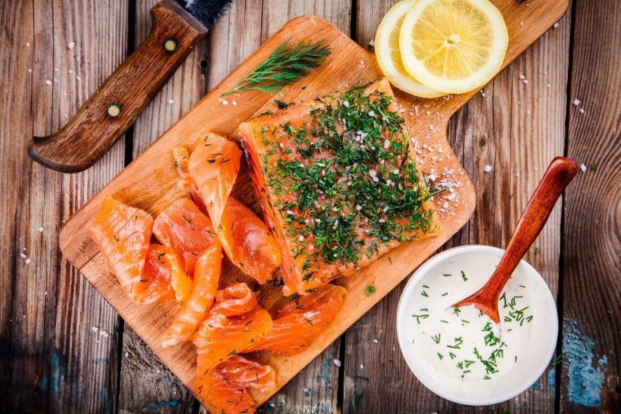 Norwegian Gravlax with Dill and Mustard Sauce