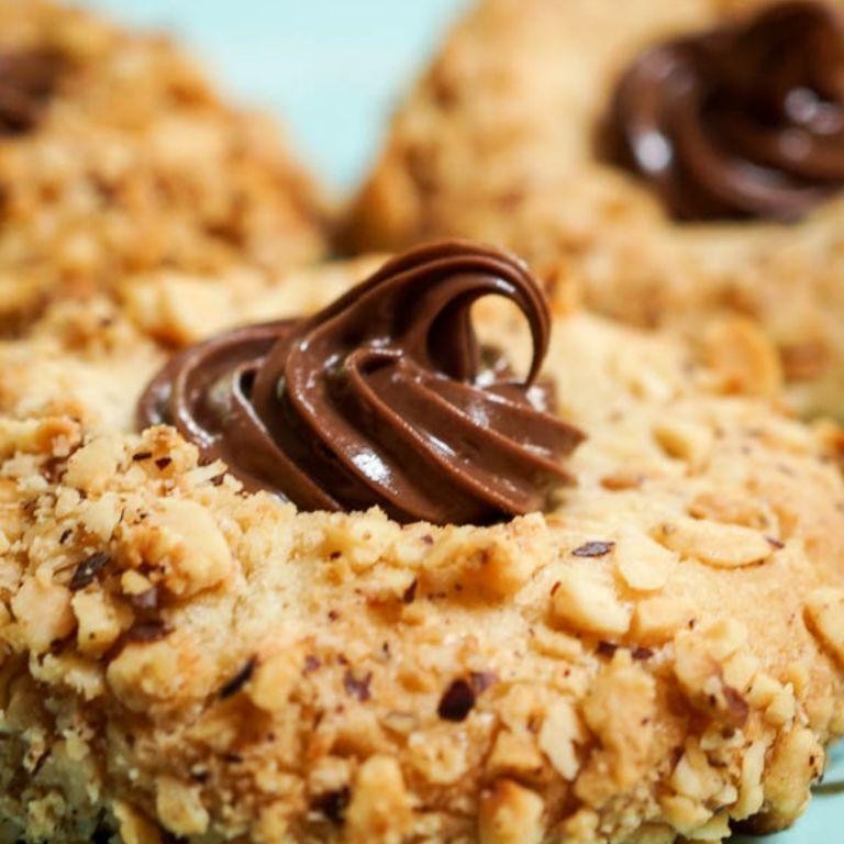 Nutella-Stuffed Thumbprint Cookies