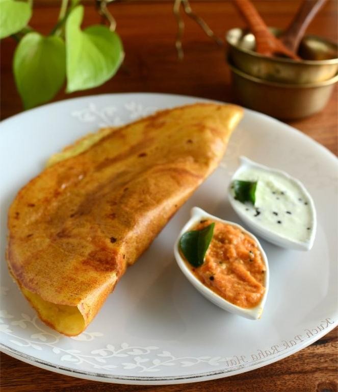 Oat and Corn Dosa with Sweet Corn Relish