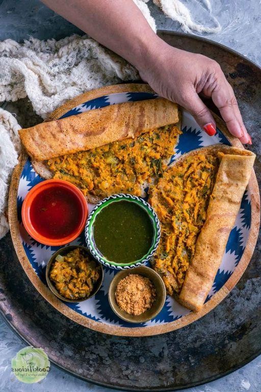Oat and Sweet Potato Dosa with Tamarind Sauce