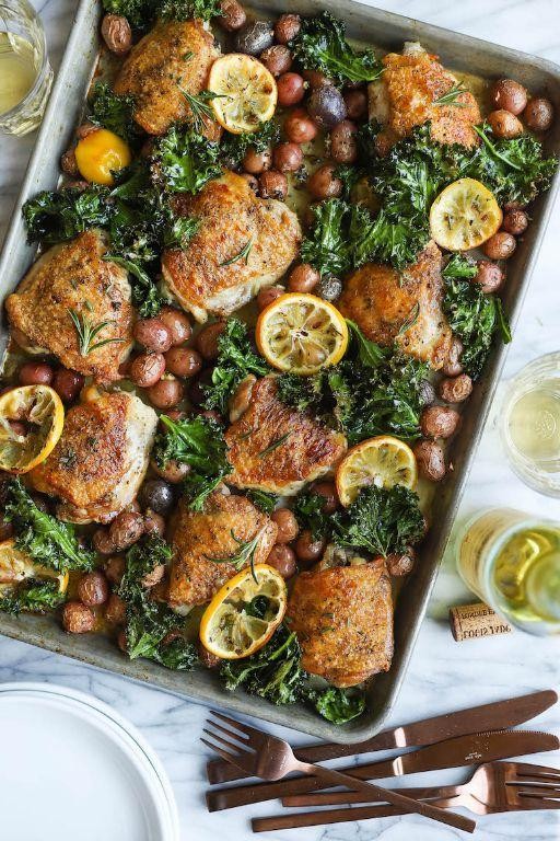 One-Pan Lemon Rosemary Chicken Breast
