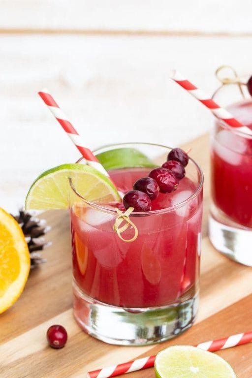 Orange Cranberry Vodka Fizz
