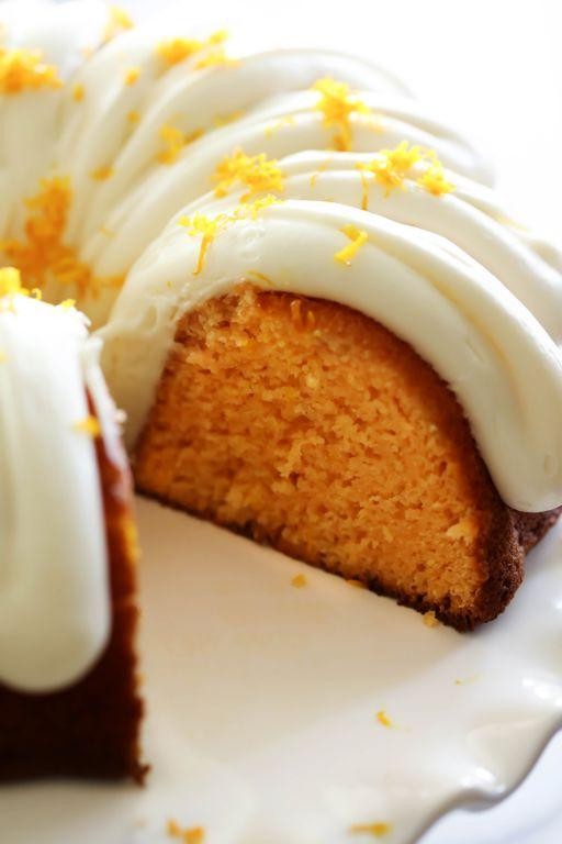 Orange Creamsicle Bundt Cake with Cake Mix