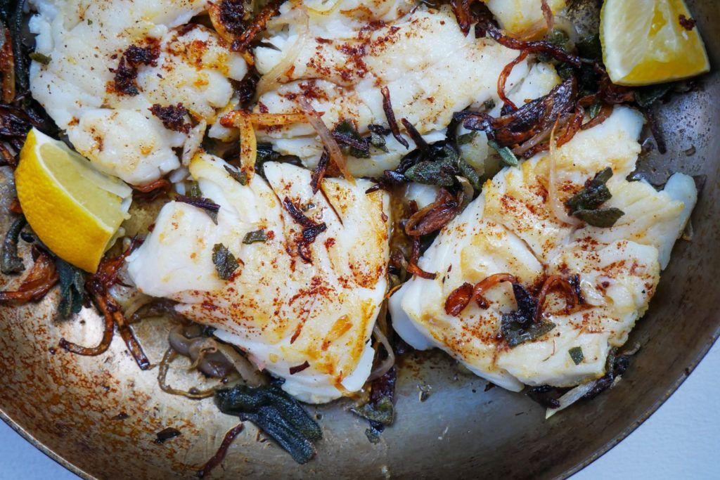 Pan Fried Haddock with Brown Butter and Sage