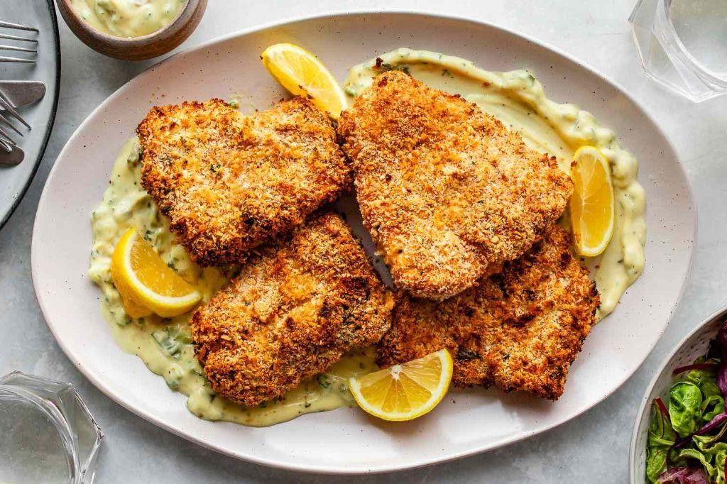 Pan Fried Haddock with Crispy Panko Coating
