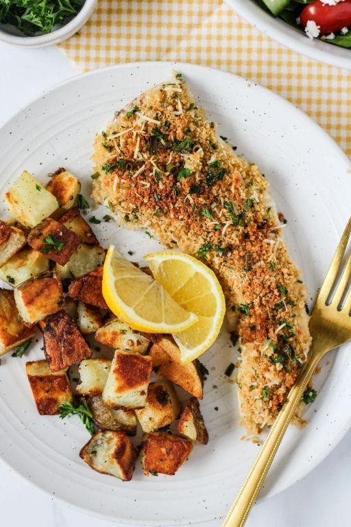 Pan Fried Haddock with Parmesan Crust