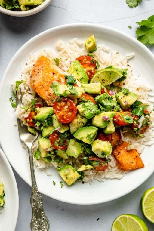 Pan Seared Salmon with Avocado Salsa