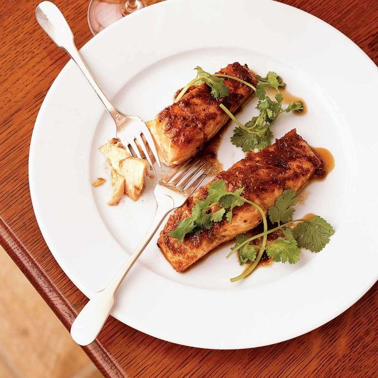 Pan Seared Salmon with Soy Ginger Glaze