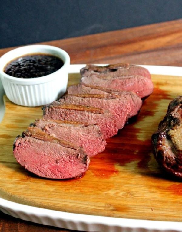 Pan-Seared Goose Breast with Red Wine Reduction