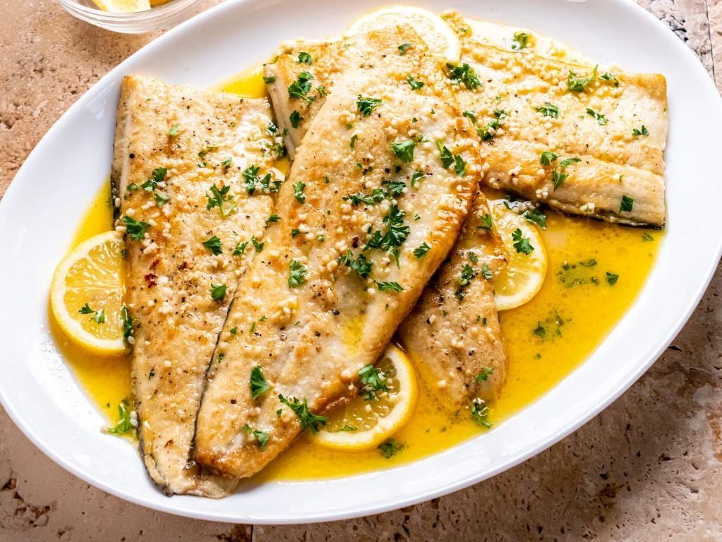Pan-Seared Rainbow Trout with Garlic Butter