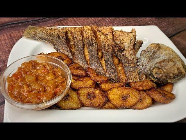 Panamanian-Style Fried Fish with Plantains