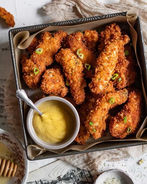Panko-Crusted Baked Chicken Fingers