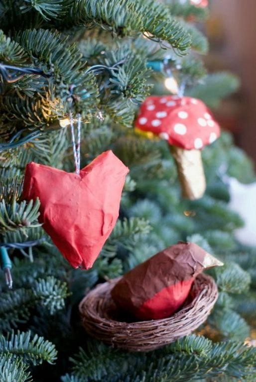 Paper Mache Christmas Ornaments
