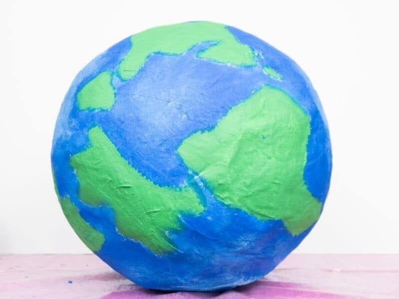 Paper Mache Globe for Geography Projects