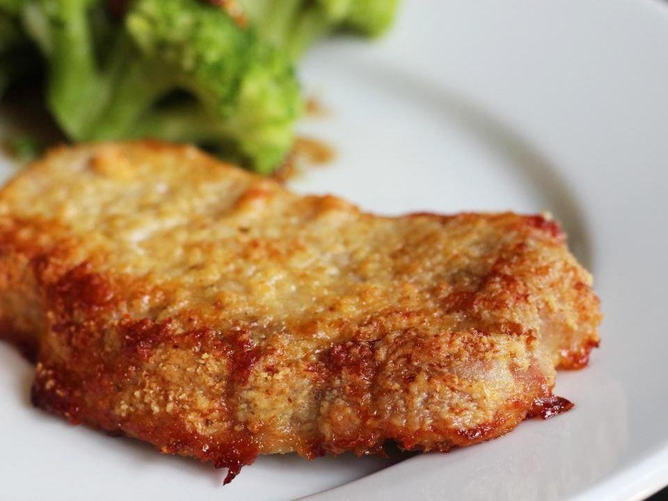 Parmesan Crusted Baked Pork Chops
