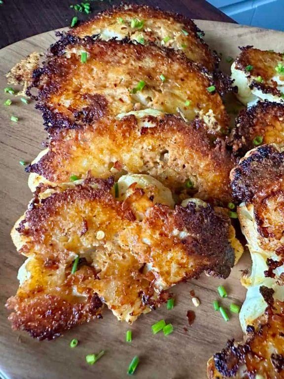 Parmesan Crusted Cauliflower Steaks