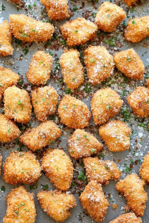 Parmesan Crusted Chicken Chunks
