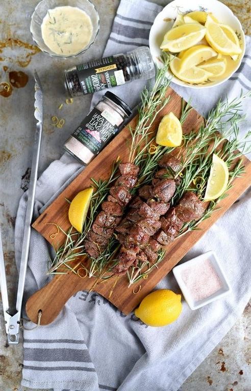 Partridge Kebabs with Rosemary Marinade