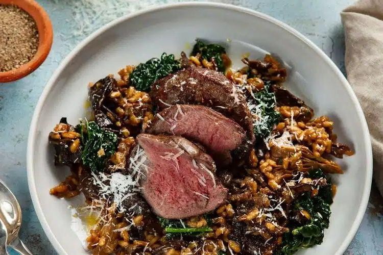 Partridge Risotto with Wild Mushrooms