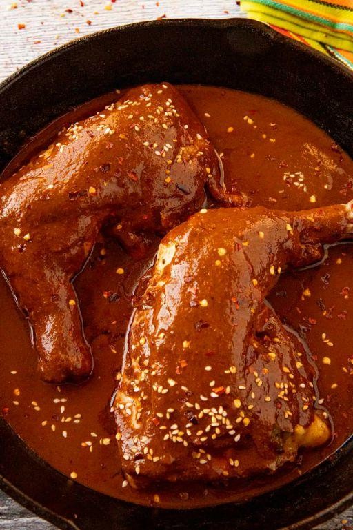 Pasilla Pepper Chicken Mole