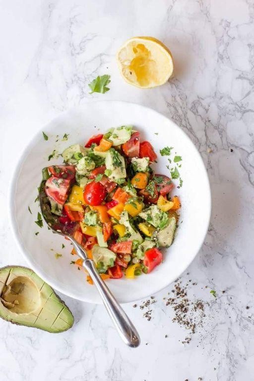 Pasilla Pepper and Avocado Salad