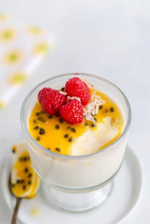 Passion Fruit Panna Cotta