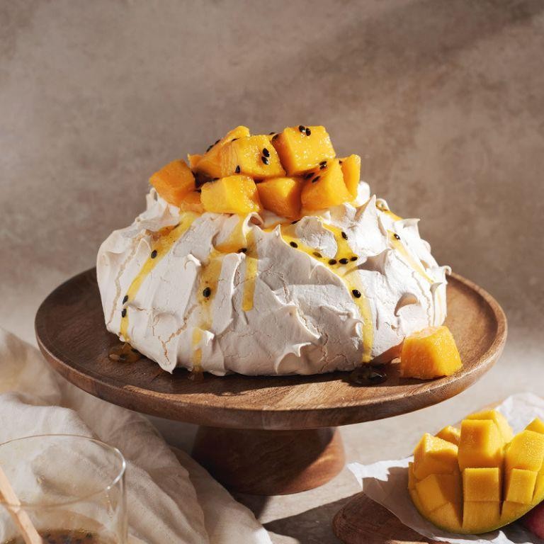 Passionfruit and Mango Pavlova